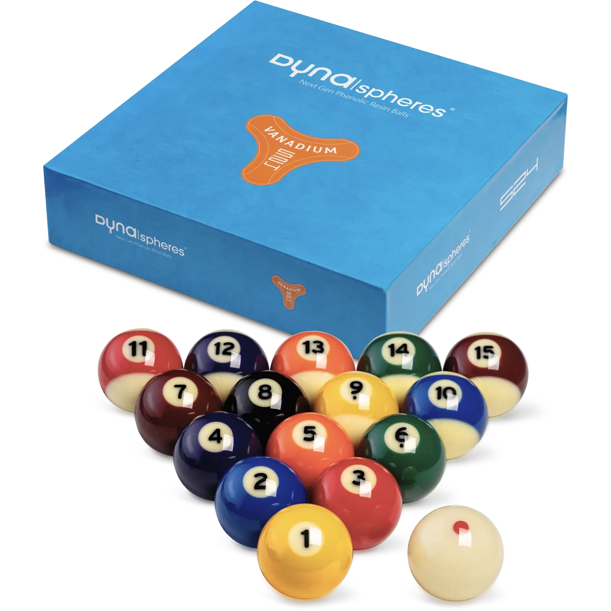 Dynaspheres - English pool- Billiards balls-Vanadium 524